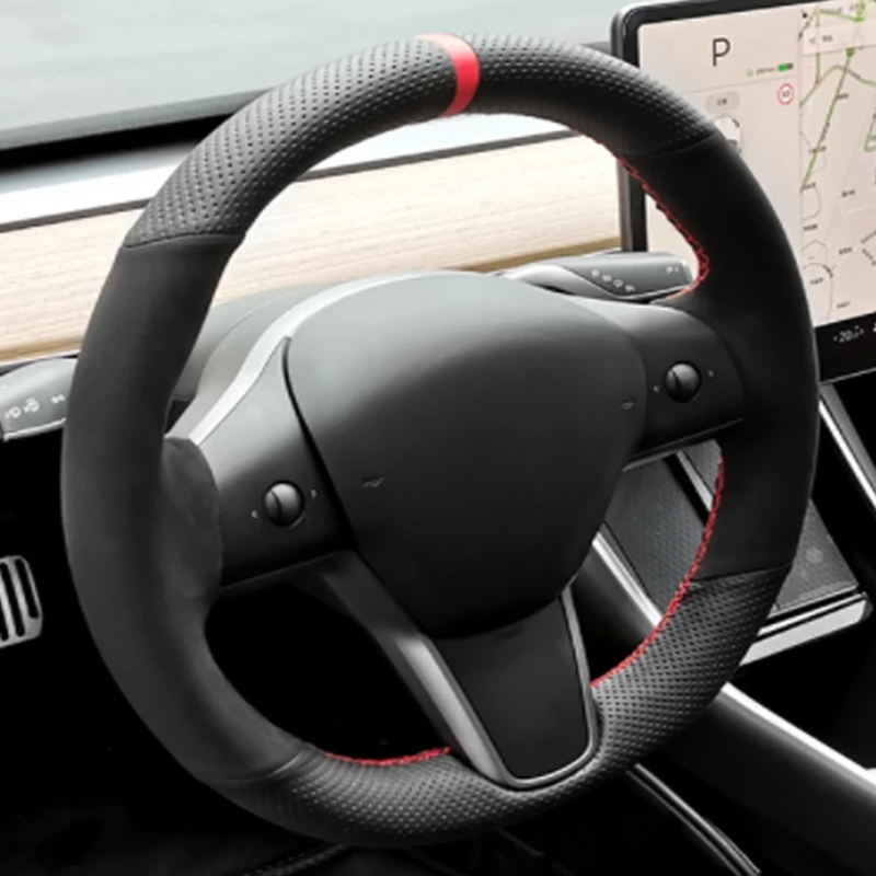Car Steering Wheel Cover Anti Slip Breathable - Protector para volante de coche trenzado