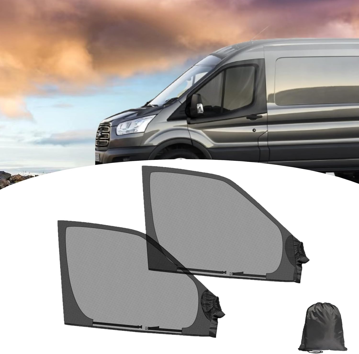 Car Accessories - 2 piezas de mosquiteras universales para