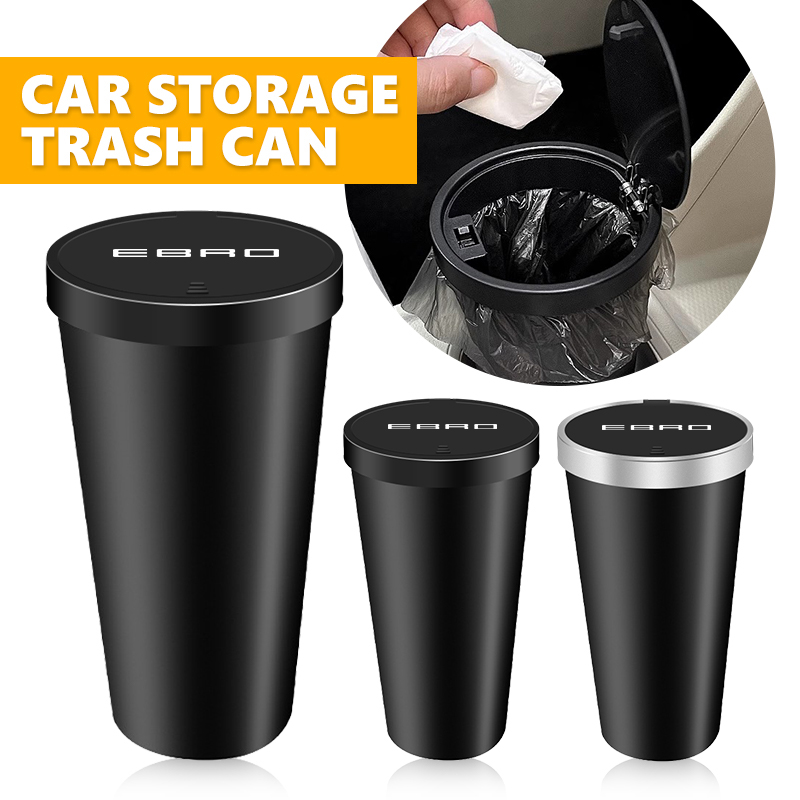 Waterproof Car Trash Can With Lid - Mini contenedor de basura para coche,