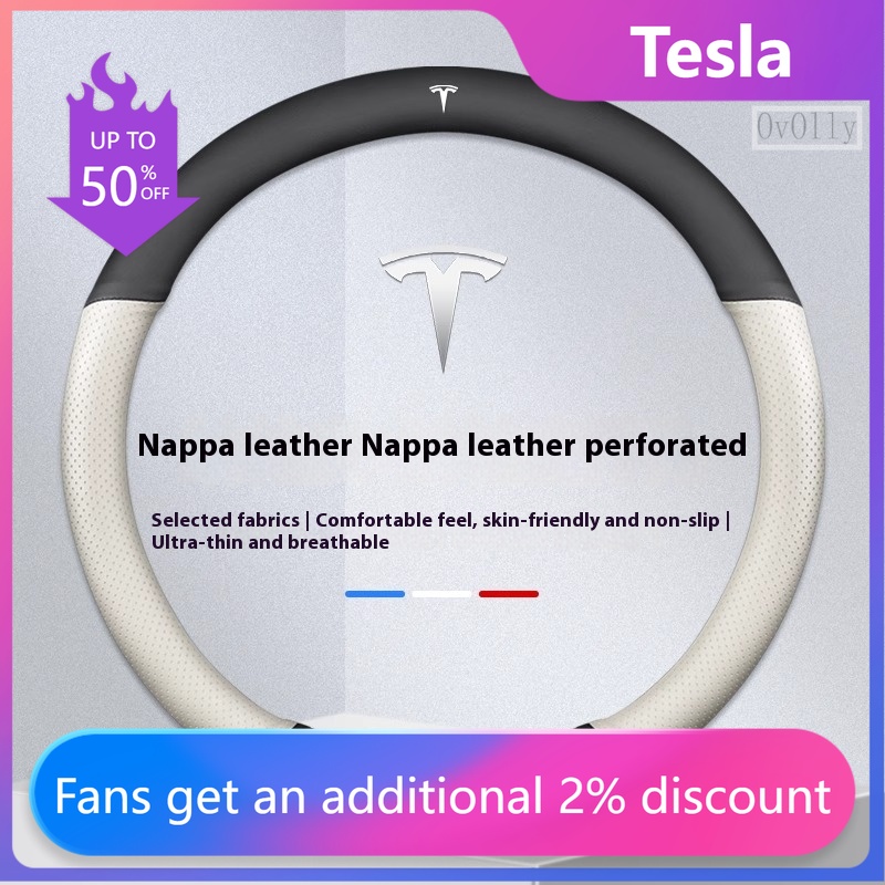 Car Steering Wheel Cover Anti Slip Breathable - Protector de cuero antideslizante para volante