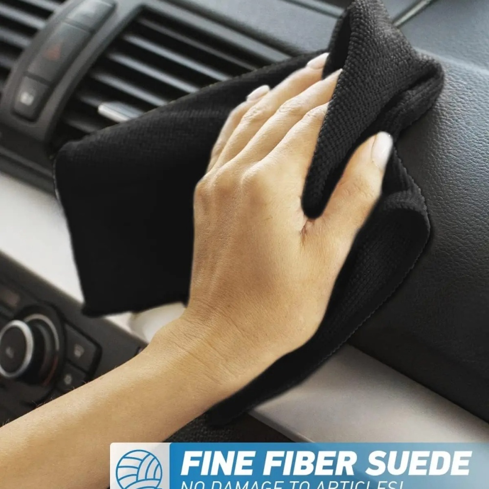 Microfiber Car Drying Towel Super Absorbent - Paño de Limpieza de Microfibra Negro,