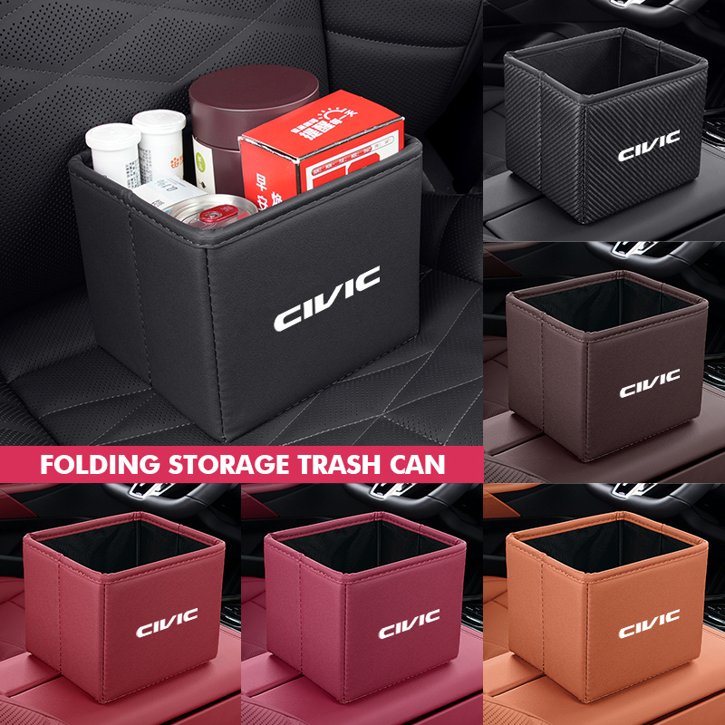 Waterproof Car Trash Can With Lid - Bote de basura plegable para coche,