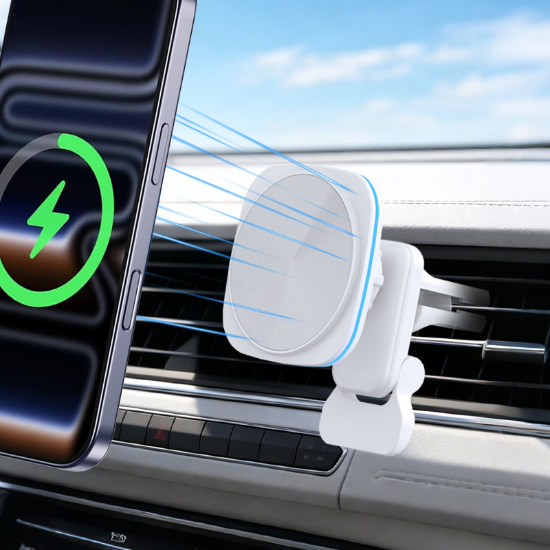 Magnetic Phone Holder For Car Vent - Cargador Inalámbrico Magnético para Auto de