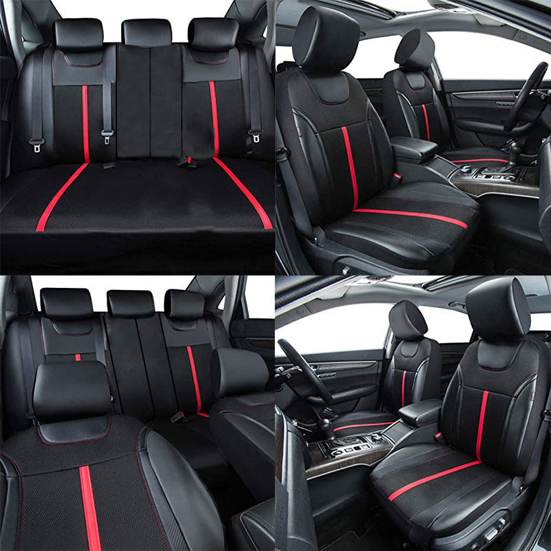 AUTOKING Juego de fundas unive - Leather Car Seat Covers Full Set Universal reseña y precio