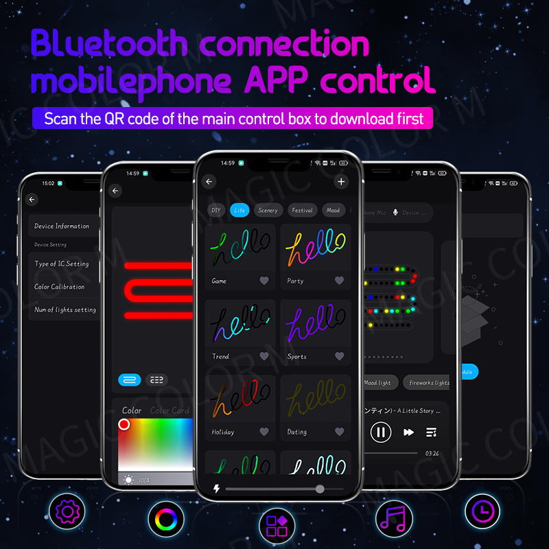 Vegetting-luces LED de ambient - Led Ambient Interior Car Lights App Control reseña y precio