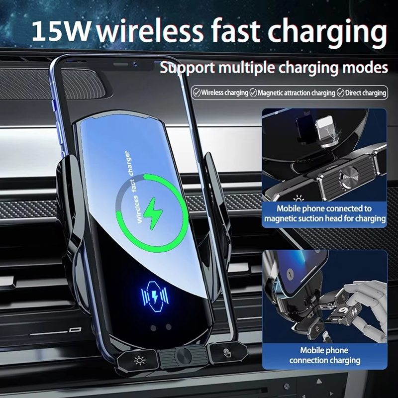 Cargador inalámbrico para coch - Wireless Car Charger Mount Fast Charging reseña y precio