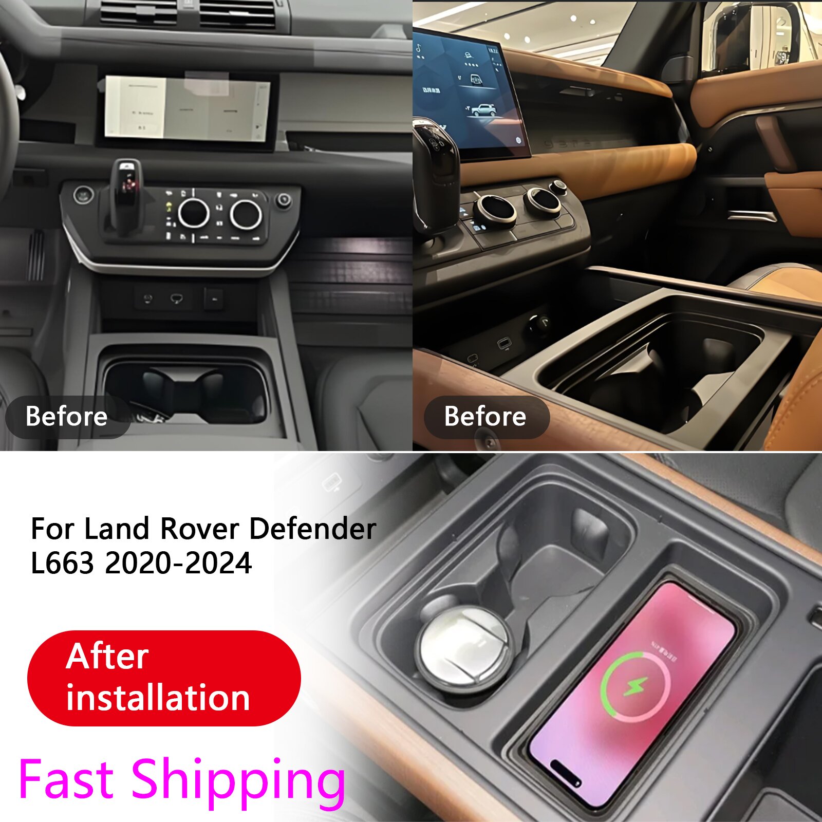 Cargador inalámbrico para telé - Wireless Car Charger Mount Fast Charging reseña y precio