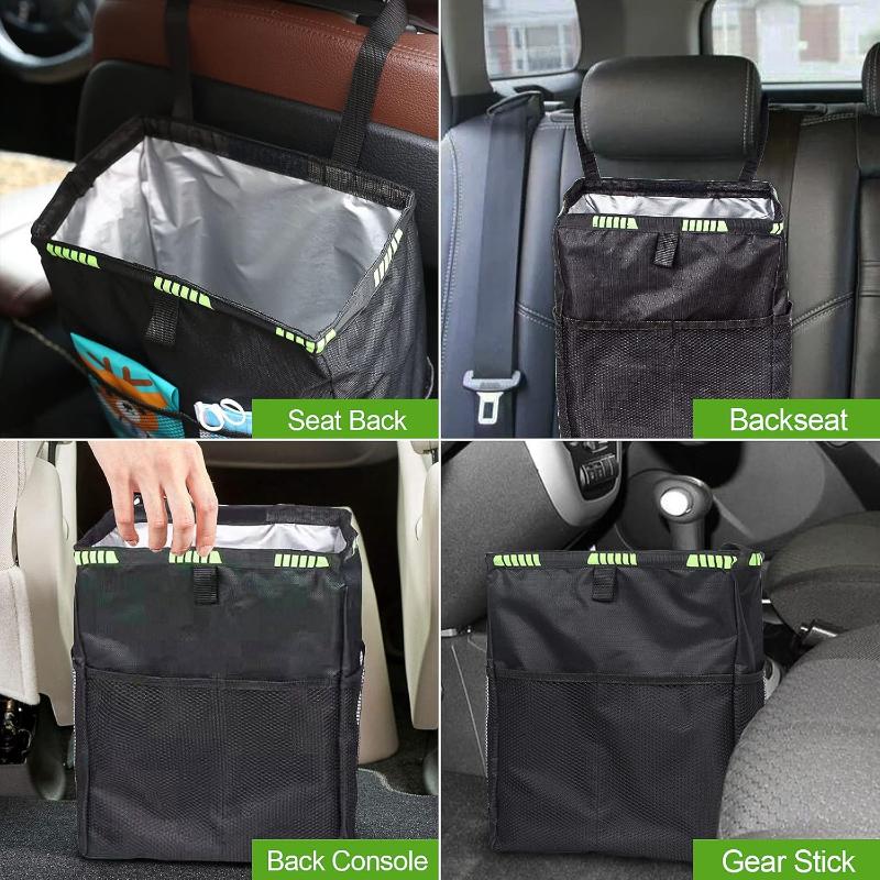 Cubo de basura plegable para c - Waterproof Car Trash Can With Lid reseña y precio