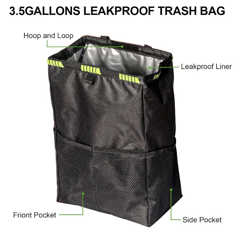 Cubo de basura plegable para c - Waterproof Car Trash Can With Lid reseña y precio