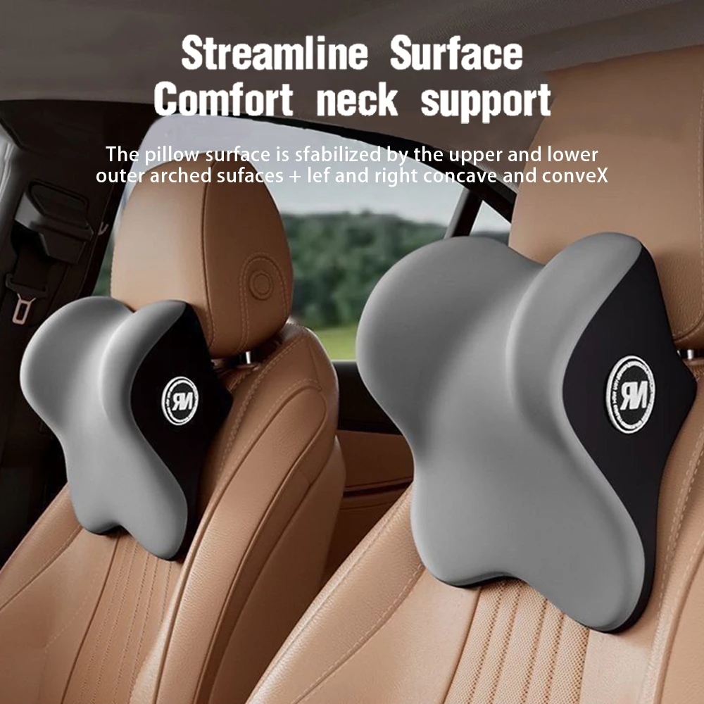Juego de reposacabezas de espu - Memory Foam Car Neck Pillow Lumbar Support reseña y precio
