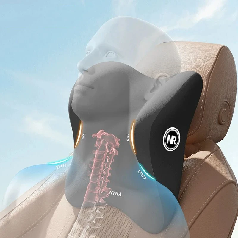 Juego de reposacabezas de espu - Memory Foam Car Neck Pillow Lumbar Support reseña y precio