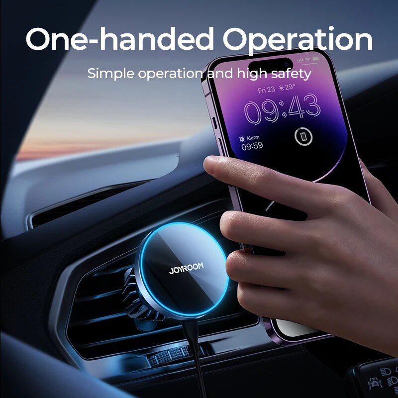 Joyroom soporte magnético para - Wireless Car Charger Mount Fast Charging reseña y precio