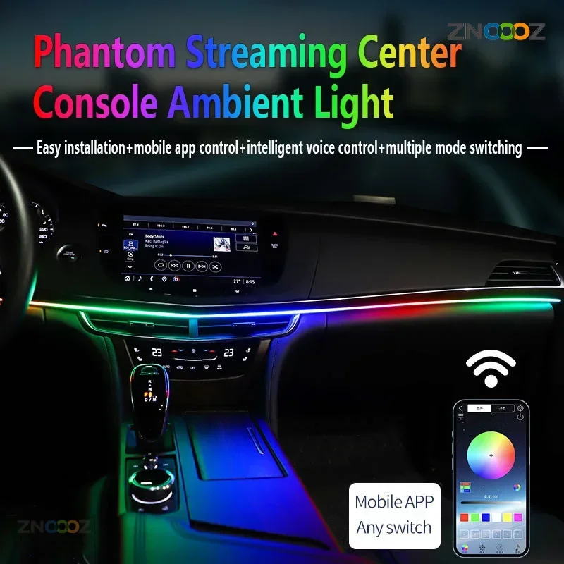 ZNOOOZ-luces LED de ambiente p - Led Ambient Interior Car Lights App Control reseña y precio
