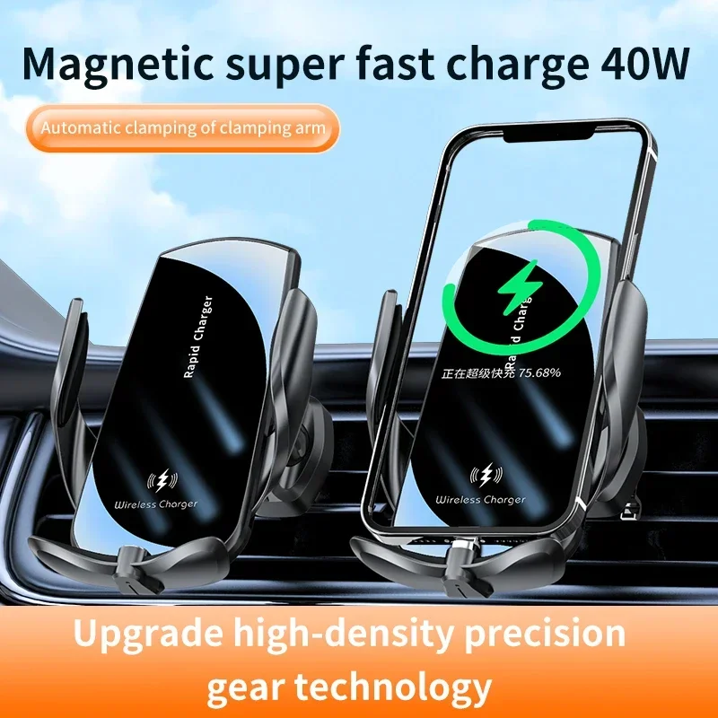 VIKEFON-cargador inalámbrico p - Wireless Car Charger Mount Fast Charging reseña y precio