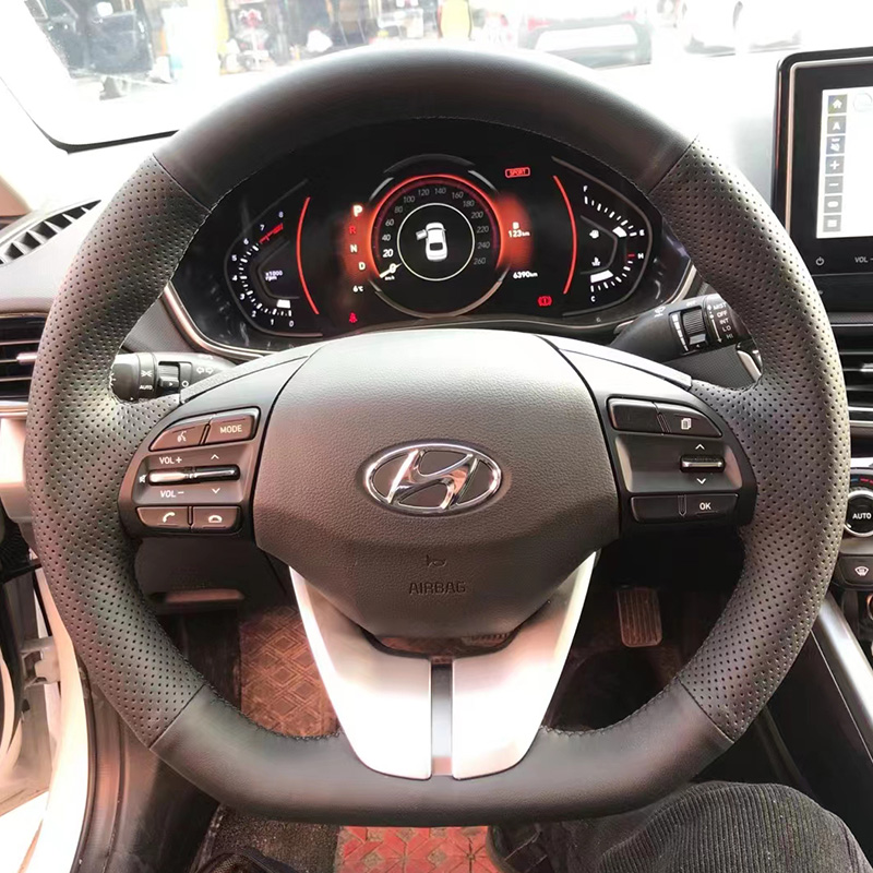 Funda de Volante de Cuero Genu - Car Steering Wheel Cover Anti Slip Breathable reseña y precio