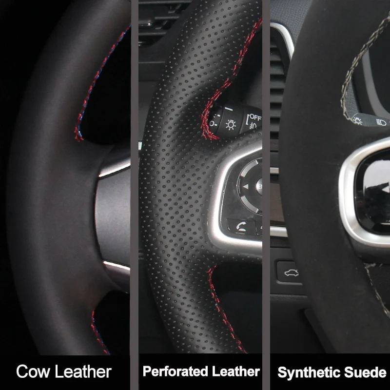 Funda de Volante de Cuero Genu - Car Steering Wheel Cover Anti Slip Breathable reseña y precio