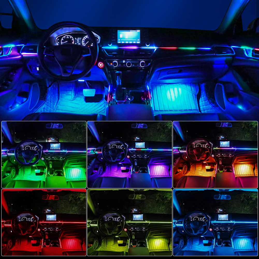 Luz ambiental LED RGB 6/10/14/ - Led Ambient Interior Car Lights App Control reseña y precio