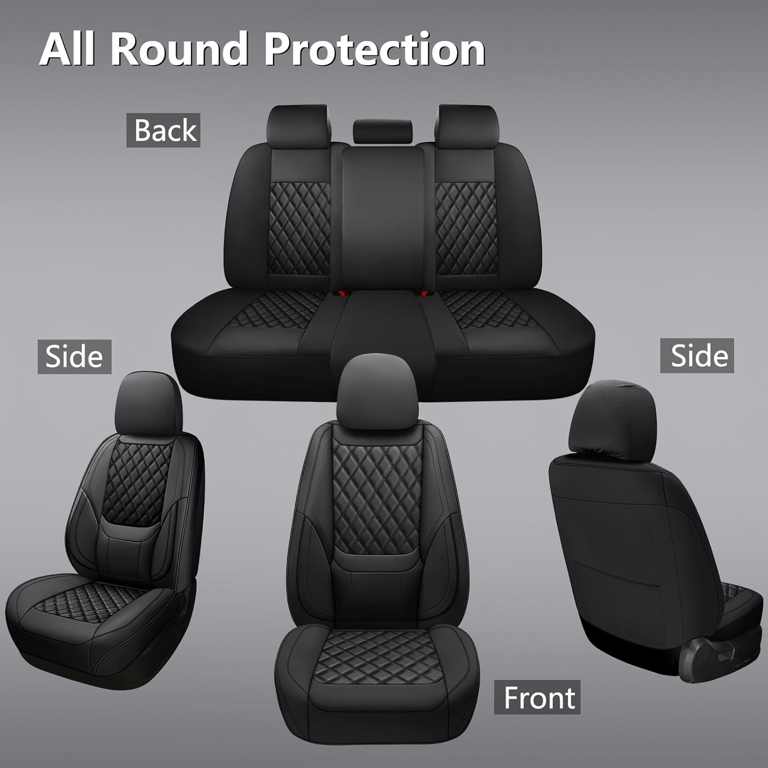 Fundas de Asiento de Coche Uni - Leather Car Seat Covers Full Set Universal reseña y precio