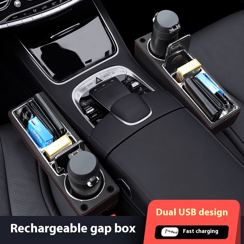 Organizador de relleno de huec - Seat Gap Filler Organizer With Usb Charger reseña y precio