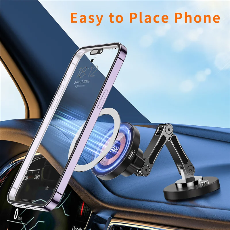 Soporte magnético para cargado - Wireless Car Charger Mount Fast Charging reseña y precio