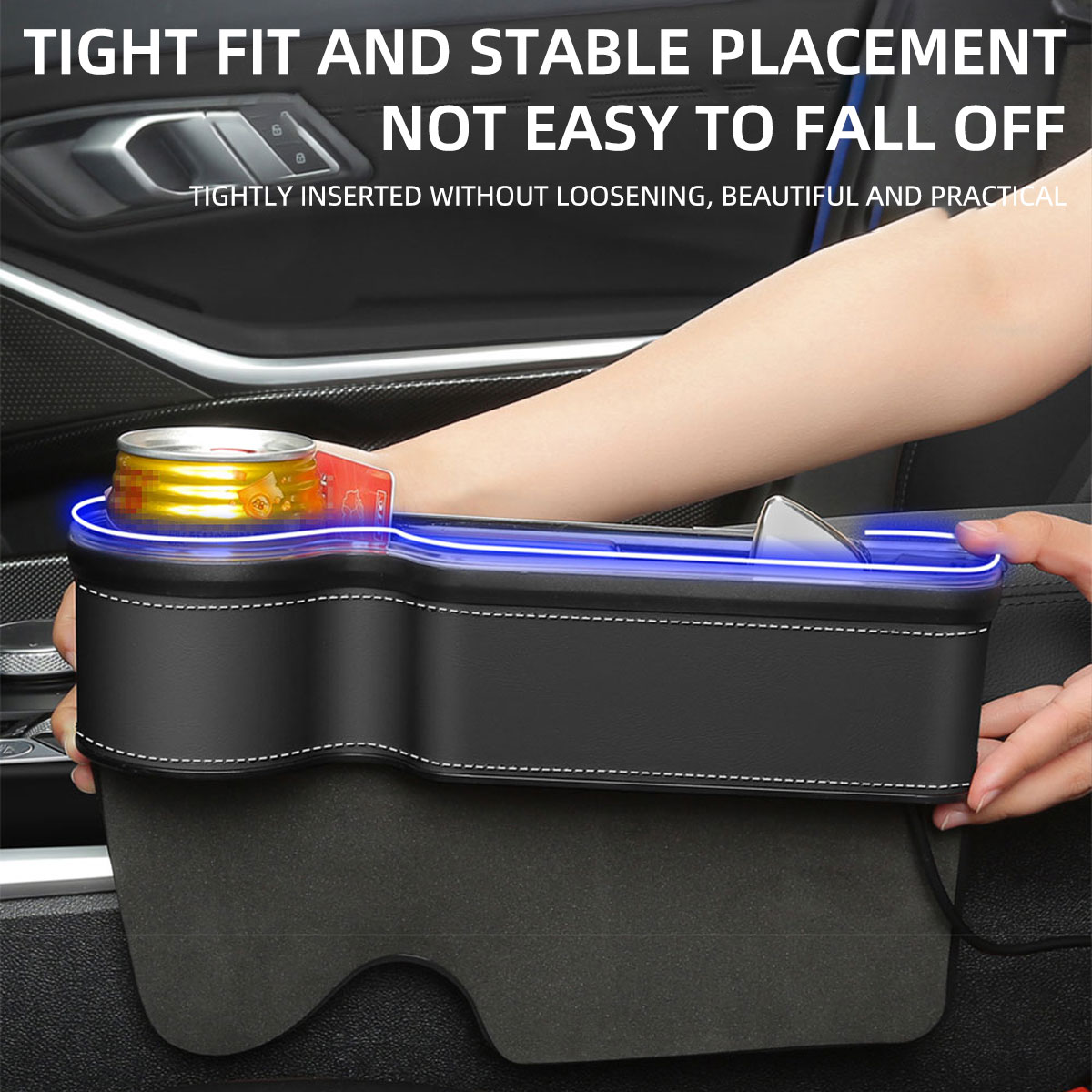 Organizador de Espacio entre A - Seat Gap Filler Organizer With Usb Charger reseña y precio