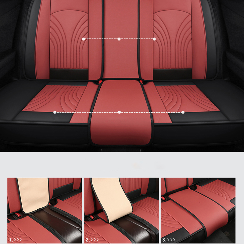 Funda de asiento de coche para - Leather Car Seat Covers Full Set Universal reseña y precio