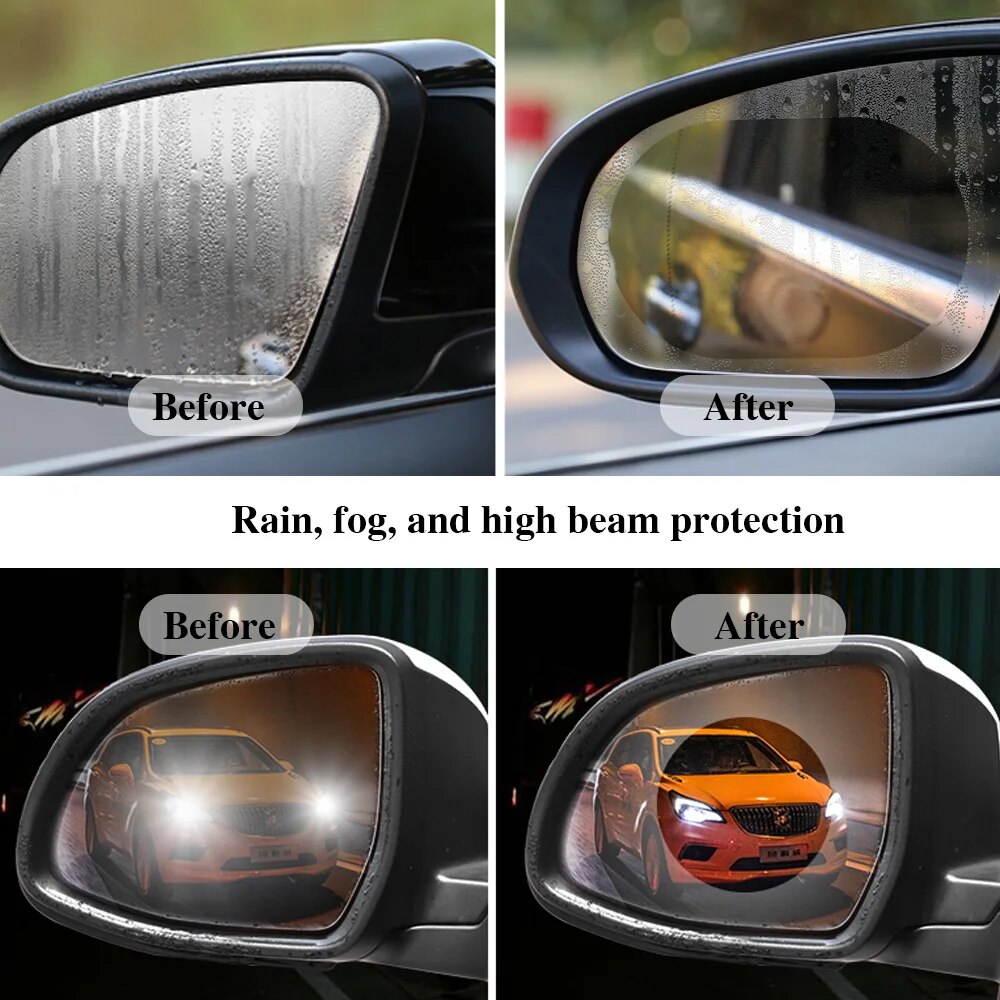 2 piezas de película protector - Anti Glare Car Rearview Mirror Film reseña y precio
