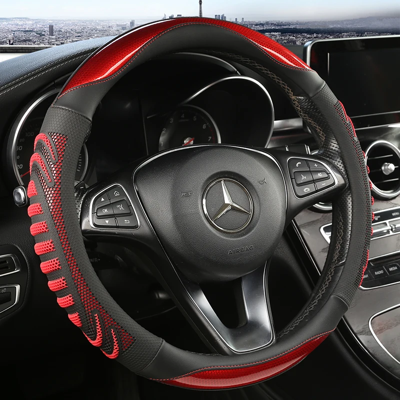 Protector tridimensional para  - Car Steering Wheel Cover Anti Slip Breathable reseña y precio