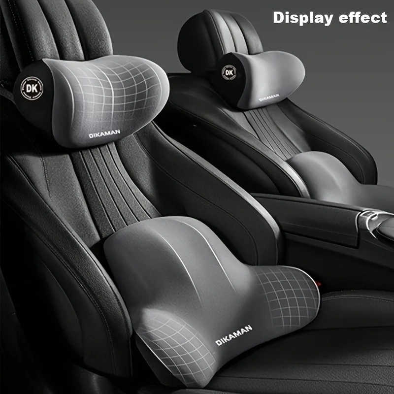 Juego de Soporte Lumbar y Repo - Memory Foam Car Neck Pillow Lumbar Support reseña y precio