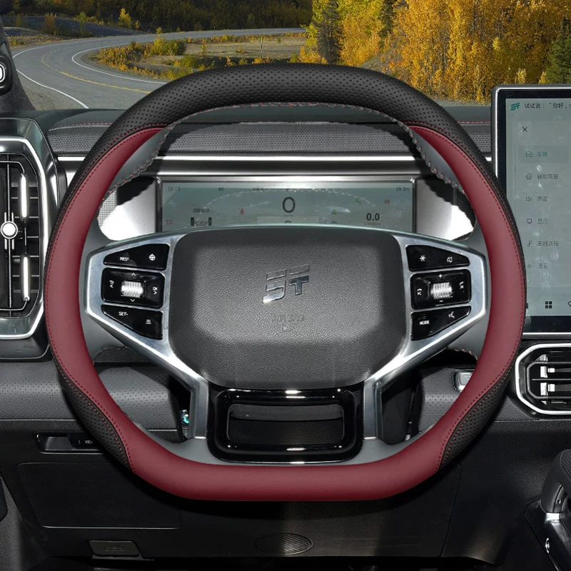 Funda de Volante de Lujo para  - Car Steering Wheel Cover Anti Slip Breathable reseña y precio