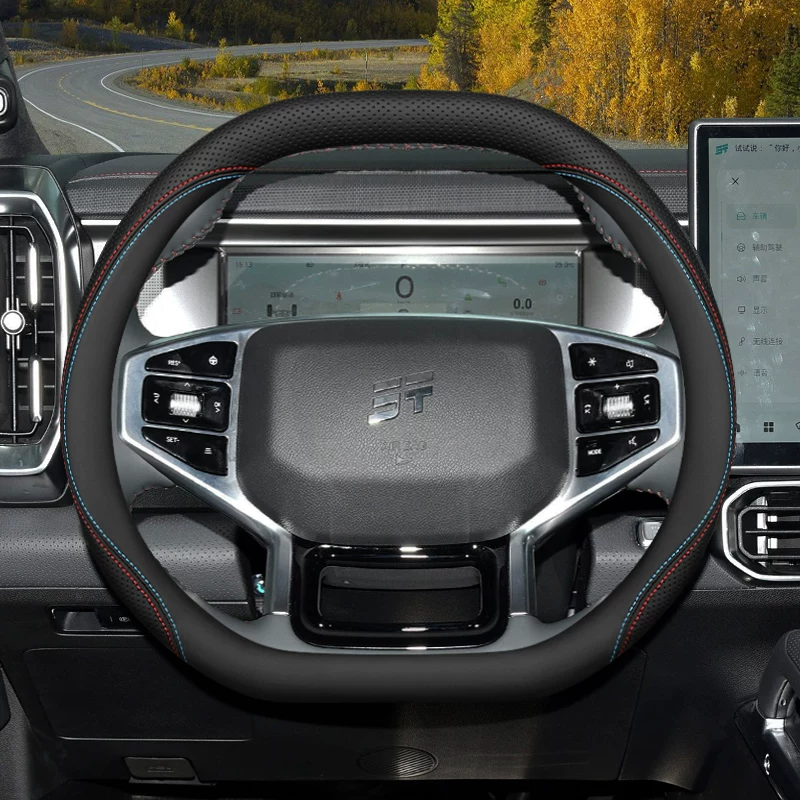 Funda de Volante de Lujo para  - Car Steering Wheel Cover Anti Slip Breathable reseña y precio