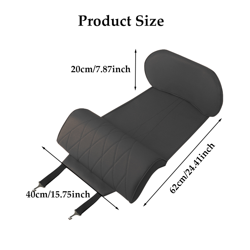 Extensor de Asiento con Soport - Memory Foam Car Neck Pillow Lumbar Support reseña y precio