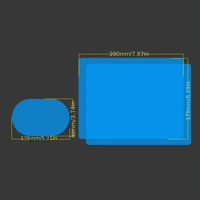 4 piezas de película protector - Anti Glare Car Rearview Mirror Film reseña y precio