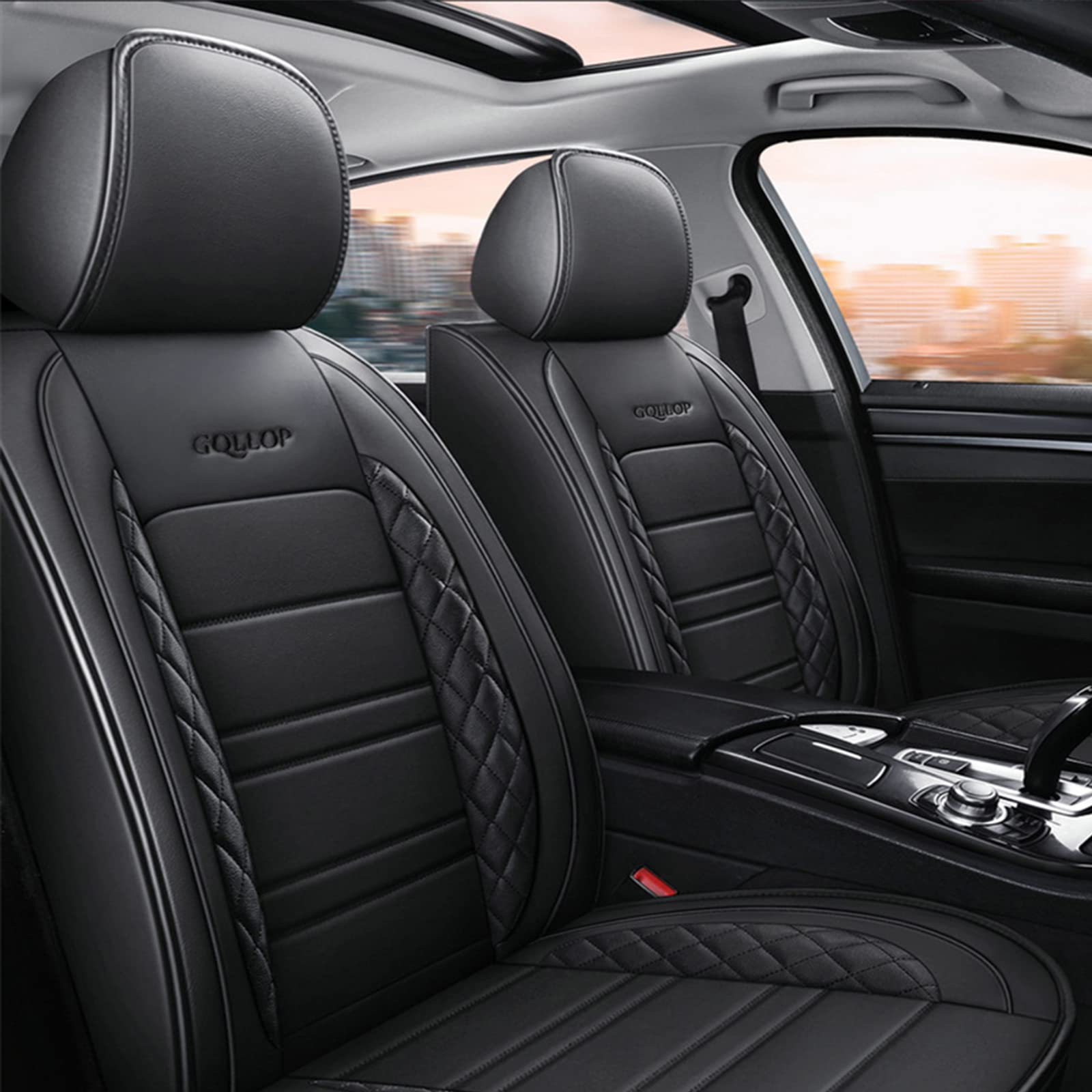 Funda para cojín de asiento de - Leather Car Seat Covers Full Set Universal reseña y precio