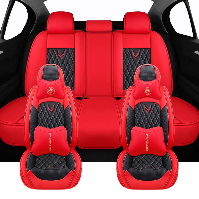 Juego completo de fundas unive - Leather Car Seat Covers Full Set Universal reseña y precio