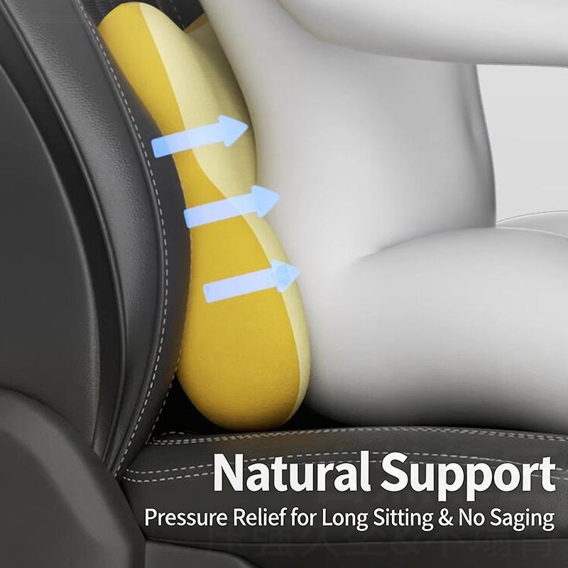 Juego de Soporte Lumbar para A - Memory Foam Car Neck Pillow Lumbar Support reseña y precio