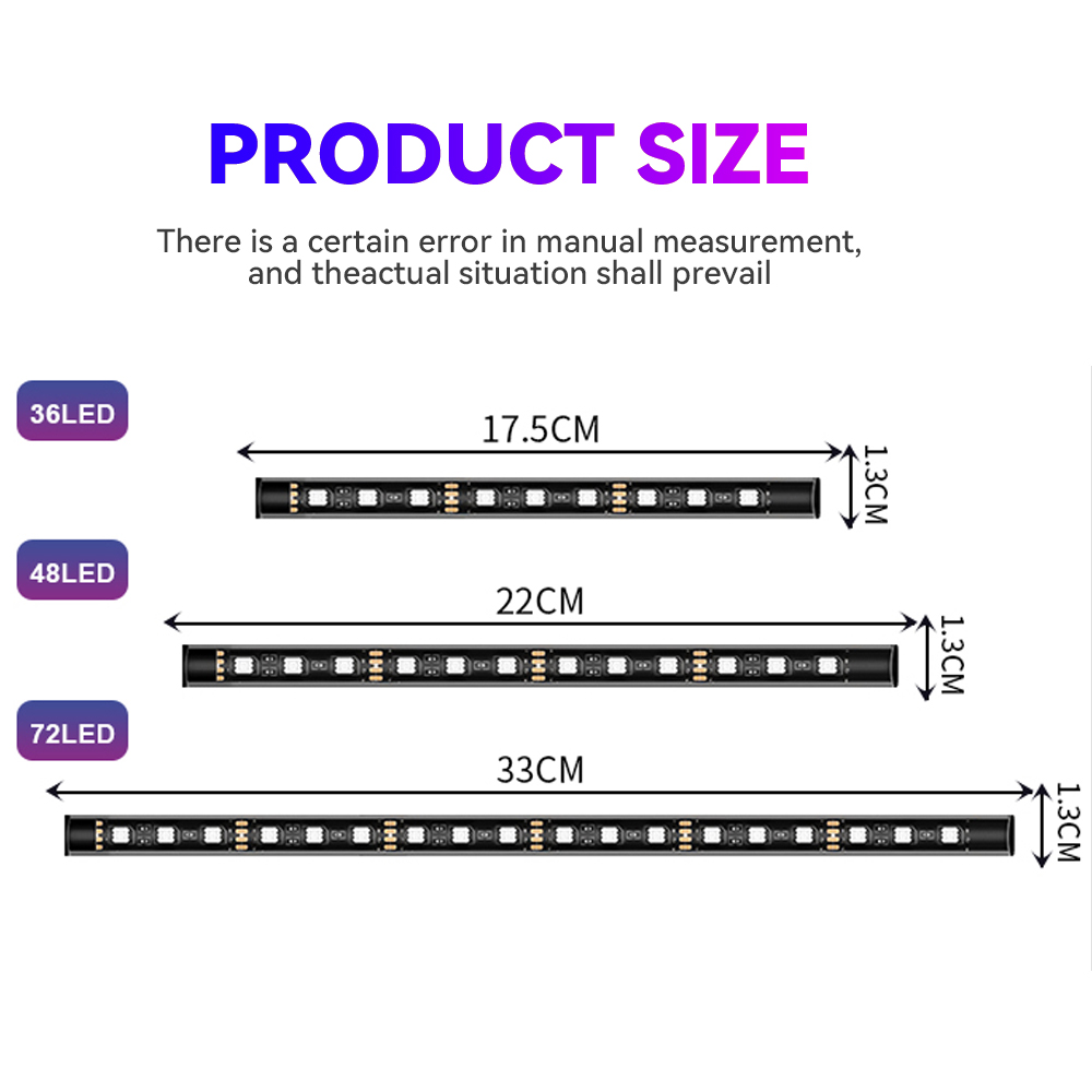 Kit de tira de luces LED de ne - Led Ambient Interior Car Lights App Control reseña y precio