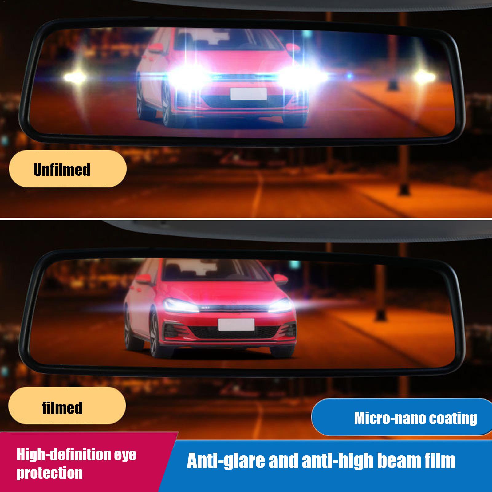 Película adhesiva antideslumbr - Anti Glare Car Rearview Mirror Film reseña y precio